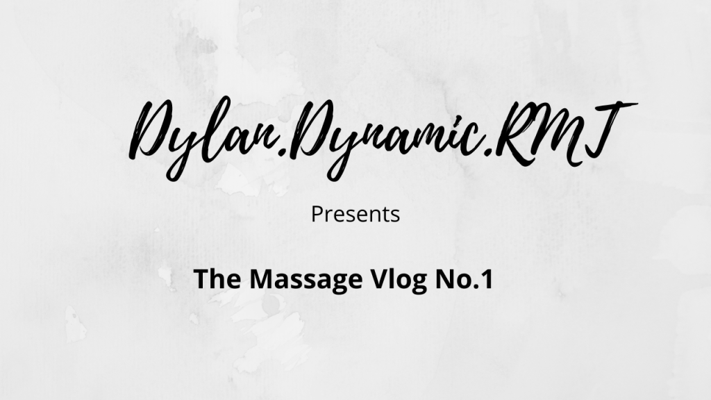 The Massage Vlog- Returning to Work